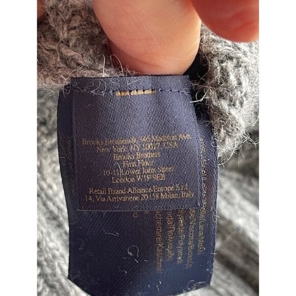 Brooks Brothers Women's size M Grey Cable Knit Short Sleeve Sweater Dress Knee L - Picture 9 of 11